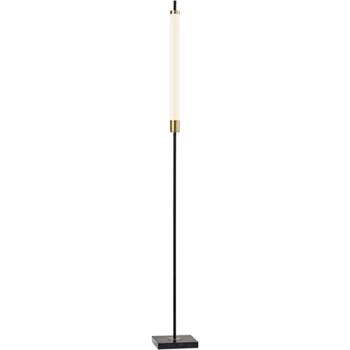 BLURISM Floor Lamps for Living Room, Bright LED Pole Standing Lamps,Corner Floor Lamps, Tall Minimalist Modern Lamp Perfect for Living Room, Bedrooms, Office, Black