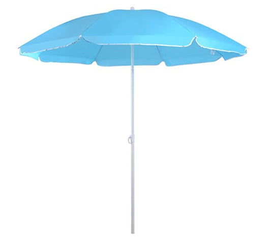 RAINPOPSON Garden Umbrella without Stand 7ft Outdoor Big size for Hotel,Shop,Restudent Patio Garden Umbrella (Cyan)