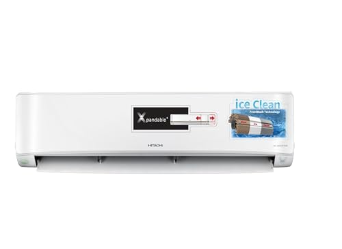 Hitachi 2 Ton Class 4 Star, ice Clean, Xpandable+, Inverter Split AC (100% Copper, Dust Filter, 2023 Model - 5400FXL RAS.G422PCAIBFE, White)