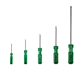 Taparia Screw Driver Kit 1017, 5 Pieces, Green & Silver