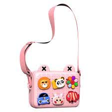 Farraige Cartoon Soft Silicone Bag Crossbody Shoulder Bag Purse Waterproof Anti Fall Stationery Storage Bag Handbag Sweet Birthday Gift For Children Students Girls, Multicolor