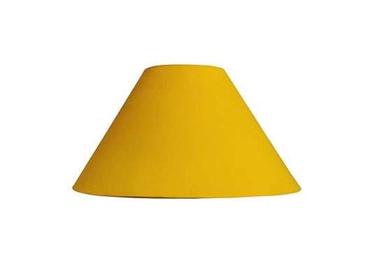 Light craft Fabric 10 Inches Table Lamp Shade Yellow Color With The Vertical Height 6.5 Inches Compatible For Both B22 & E27 Holder Suitable For Small Table Lamp Base