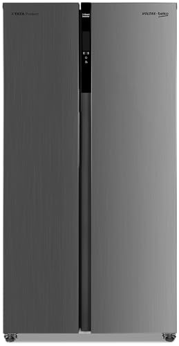 Voltas Beko, A Tata Product 472 L Frost free Pro Smart Inverter Side by Side Refrigerator (2023, RSB495XPE, INOX, Multi air flow)