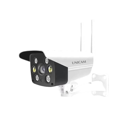 Unicam 4G/5G Sim Card Camera Support 3MP Full HD 1080P Bullet Security Camera for Home | Shop | Office | Farm | Construction Site | Sim Based and LAN Based Outdoor Camera