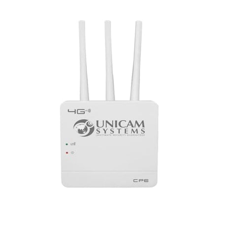 Unicam Wireless Router 4G Mobile Sim Based Router with Four Antenna, Output 4G/2.4Ghz, Plug and Play, Ideal for NVR, DVR, WiFi Camera,All 4G Sim Card Support