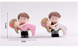 Chocozone Couple Hug Resin Showpiece Couple Miniatures Romantic Gifts for Girlfriend (Hug Couple) Multicolor