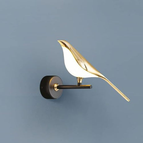 Woodman Sparrow Indoor Wall Lamp Interior Wall Light Gold Plating Acrylic for Bedroom Drawing Room Lobby