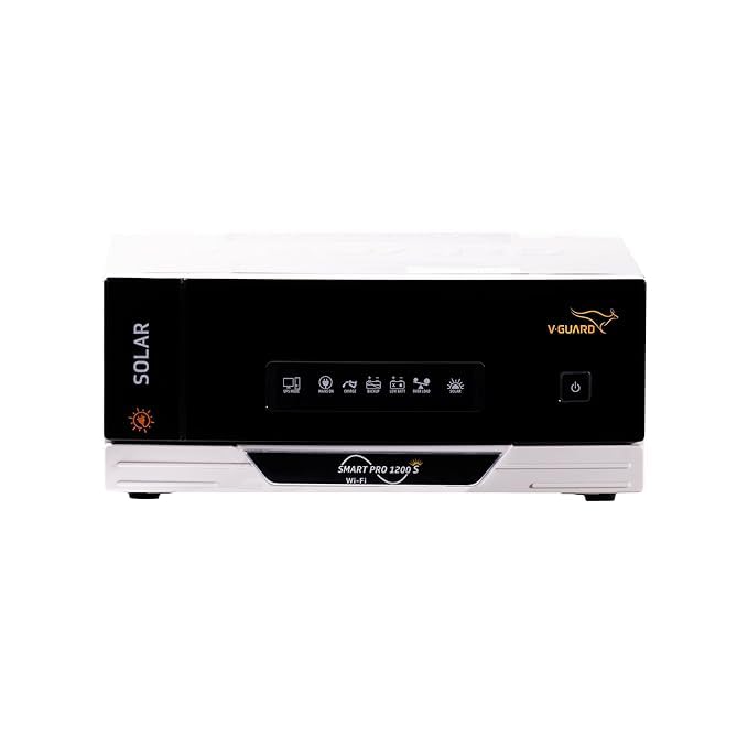 V-Guard Smart Pro 1200 s Pure Sine Wave 1000VA IoT Solar Inverter for Home, Office & Shops