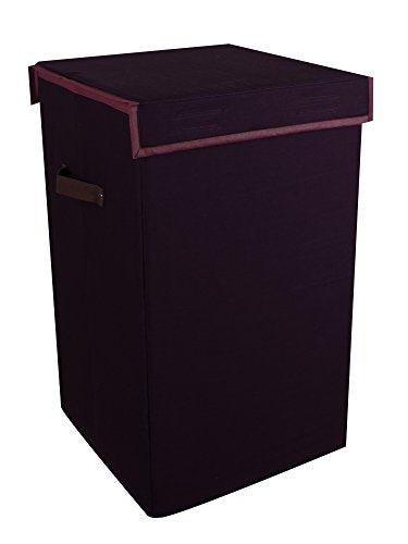 Shrey Creation Non Woven Foldable 90 Ltrs Laundry Bag/Storage Basket/Bin with Lid and Handle for Washing Clothes for Dirty Dress- (Pack of 1, Colour- Brown)