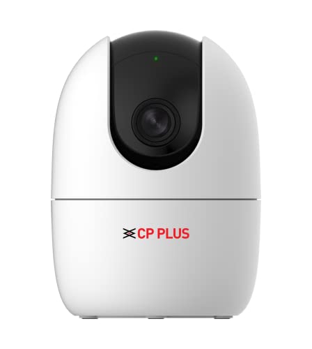 CP PLUS 2MP Full HD Wi-fi CCTV Camera | 360°View PT Camera | Human Detection & Motion Tracking | Cloud Monitoring | 2-Way Talk, Night Vision| SD Card (Up to 256 GB) | Privacy Mode - CP-21