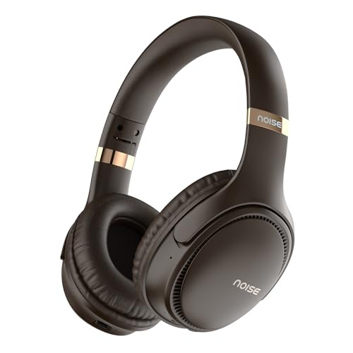 Noise Newly Launched Three Wireless On-Ear Headphones with 70H Playtime, 40mm Driver, Low Latency(up to 45ms),Dual Pairing, BT v5.3 (Chocolate Brown)