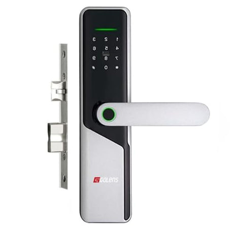 Golens X15 Smart Door Lock 5-Way Unlocking | Fingerprint | Pincode| RFID Access Card | Wifi Mobile App | Mechanical Key | OTP Access | 2 Years Brand Warranty | (Grey)