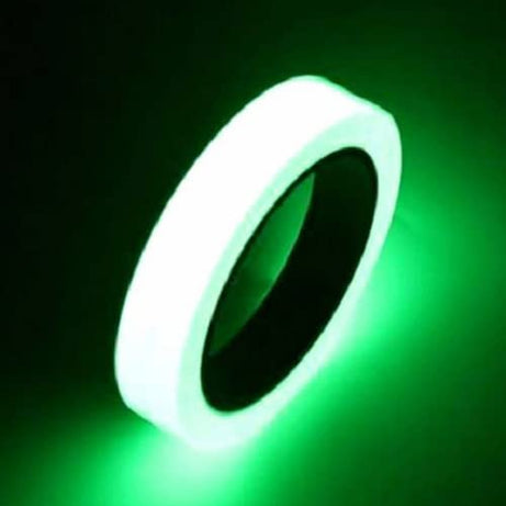 UCRAVO Glow in The Dark Green Light Luminous Radium Tape Sticker, Removable Waterproof Photoluminescent Glow in The Dark Safety Tape,for Home, Office,Party Wall Decorative Sticker (Green)