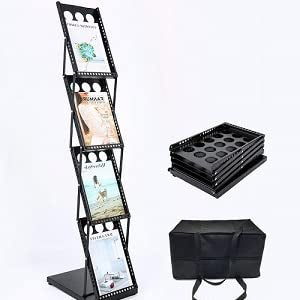 ABHA Print® Iron Catalogue Stand, Magazine Stand,Portable Brochure Stand, Catalogue Stand for Shop and Office