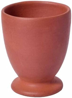 SHRIYAM CRAFTS Clay Glass for Tea, Drinking Water, Tea, Lassi, Clay Milk Glass (Clay jam Glass Pack of 1)