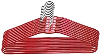 likes of india Red Heavy Stainless Steel Cloth Hanger with Plastic Coating (30)