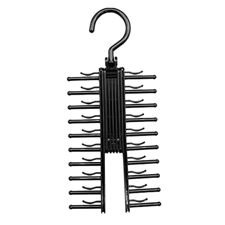 FASHIONMYDAY Fashion My Day® Rotated Tie Rack 20 Hooks Rotatable for Bedroom Organization Women Men | Closet Organizers