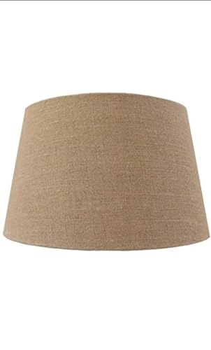 Zaidi Natural Jute Traditional Lamp Shade for Table Lamps, Floor Lamps, Lampshade Suitable for Bedroom, Living Room, Home Decor and Decoration, 12 Inches (Beige)