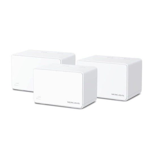 MERCUSYS Halo H80X Ax3000 Whole Home Mesh Wi-Fi 6 System|3000 Mbps Dual Band Wireless Gigabit Router|Seamless Roaming|Coverage Upto 7,000 Ft² (650 M²)|Pack of 3,White