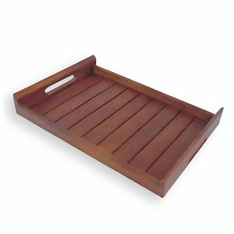 Dime Store Wood Handmade Serving Tray with Handle Multipurpose Tray | Platters for Serving, Home and Kitchen (Standard)