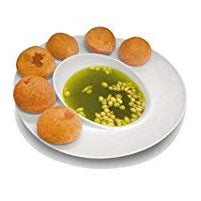 Inditradition Panipuri Gol-Gappe Serving Plates, Food-Grade Plastic Plates (Pack of 4, Assorted Color)