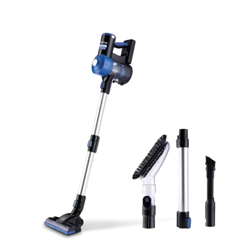 KENT Zoom Plus Vacuum Cleaner | 150W | Cordless, Hoseless & Rechargeable | Bagless Design | Cyclone5 Technology | Washable HEPA Filter | Multi Nozzle Operation