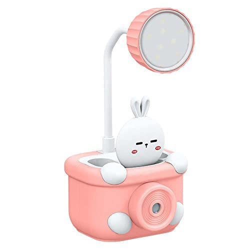 WISHKEY Plastic 3 in 1 USB Chargeable Led Light Table Night Lamp for Kids Bedroom with Pencil Sharpener & Pen Holder Stand for Girls & Boys (Multicolor)