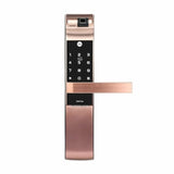 Yale YDM 7116 Smart Door Lock with Mortsie Lock | Biometric | PIN Code | RFID Card | Mechanical Key | App Enabled Access, WiFi Optional | 1 Year Warranty | Red Bronze