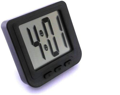 Royals Plastic Office Desk Clock (Digital Clock 1826), Black(1.5Wx2.0Lx1.2H cm)