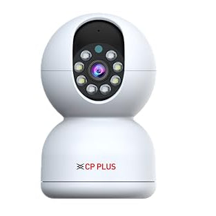 CP PLUS 5 MP Resolution Smart Wi-fi CCTV Camera | 360° View | 2 Way Talk | Motion Tracking & Detection Alert | Advanced Night Vision | SD Card (Up to 256 GB) | IR Distance 20Mtr. | EZ-P51