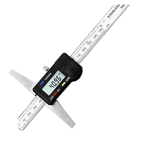 3NH® 0-150mm Digital Depth Gauge High Precision Depth Vernier Caliper Depth Measuring Ruler Stainless Steel Measuring Tools