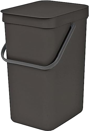 Brabantia Sort and Go Waste Bin (Grey, 12 L)