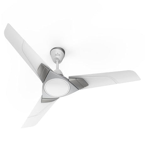 Polycab Aereo Plus Star Rated, 1200mm Ceiling Fan For Home | 100% Copper, High Speed & Air Delivery | Saves Up To 33% Electricity, Rust-Proof Blades, 52 Watt | 3 Years Warranty【Cool Grey Silver】