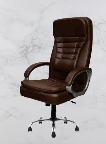 STMMZ High Comfort Seating High Back Ergonomic Leatherette Office & Work from Home Chair with Strong Metal Base