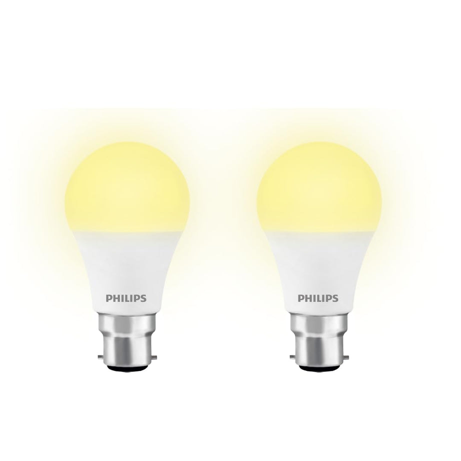 PHILIPS Ace Saver Base B22 12-Watt LED Bulb (Warm White) - Pack of 2