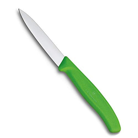 Victorinox, Swiss Classic KITCHEN KNIFE/ PARING KNIFE/ VEGETABLE KNIFE 8 cm, Straight Edge- GREEN colour.