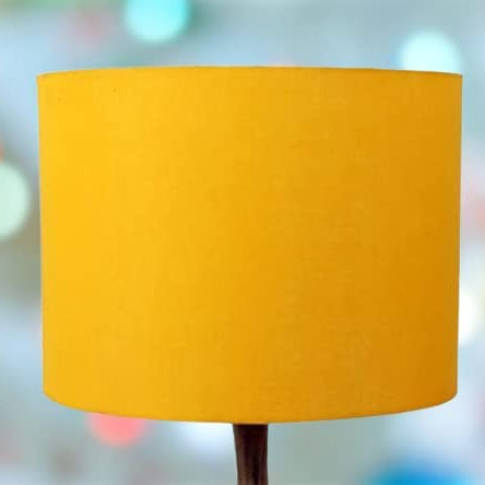 Ace Antiques; Drum Lamp Shade 12"inch Table & living, room Bedroom [Shade Color Yellow]