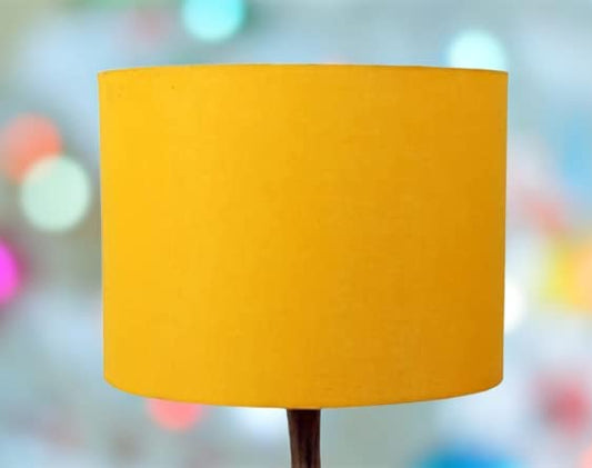 Ace Antiques; Drum Lamp Shade 12"inch Table & living, room Bedroom [Shade Color Yellow]