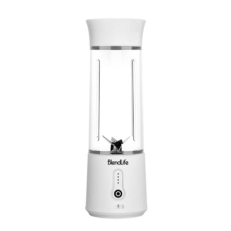 BlendLife Plus Portable Blender For Juices, Shakes, Smoothies, Baby Food & More | 230W | 4000mAh Rechargeable Battery | Crushes Ice, Carrots, Beetroot, Dry Fruits | USB-C Protected Charging Port | 500ml Capacity Inbuilt Jar - White