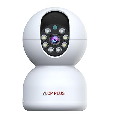 CP PLUS 2MP Smart Wi-fi CCTV Camera | 360° & Full HD Home Security | Full Color Night Vision | 2-Way Talk | Advanced Motion Tracking | SD Card Support (Upto 256GB) | IR Distance 20Mtr | EZ-P21