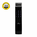 Yale YDM 4109 Roller Latch Smart Door Lock with Biometric, Pin, Mechanical Keys & App Enabled Access, Bluetooth & WiFi Optional, without Lever Handle, Color- Black