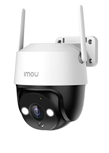 Imou 2MP CCTV Camera for Home Outdoor, 360° Security WiFi Camera, Color Night Vision 30M, Human Detection, Smart Tracking, Compatible with Alexa, IP66 Waterproof