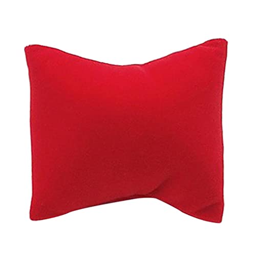 LOOM TREE® Jewelry display pillow 7x8cm velvet mini cushion for watch bracelets Red