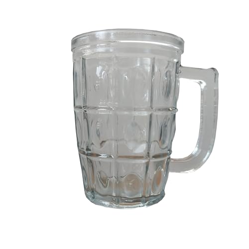 Vyonald Trading Cryastal Transparent Beer Mug Light Dark Glass 400ml Set (1)