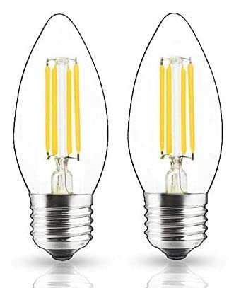 Avior E27 Bulb or E26 Screw Type 4W Bulb for Decorative Lamps, Hanging Light, Wall Lamps, Chandelier (Pack of 2)