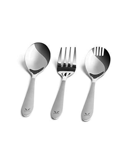 VAYA life.Improved Cutlery Set | Premium Stainless Steel | 1 Spoon + 1 Fork + 1 Spork | Set of 3