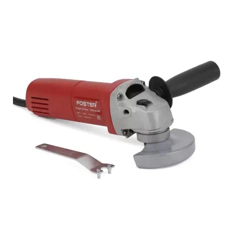 Foster FAG 6-100 Angle Grinder Machine (Corded) for Grinding, Polishing and Cutting, 720 Watts, 4 inch (100mm),Copper Armature, 6 Months Warranty (Red & Grey) For Home & Professional Use