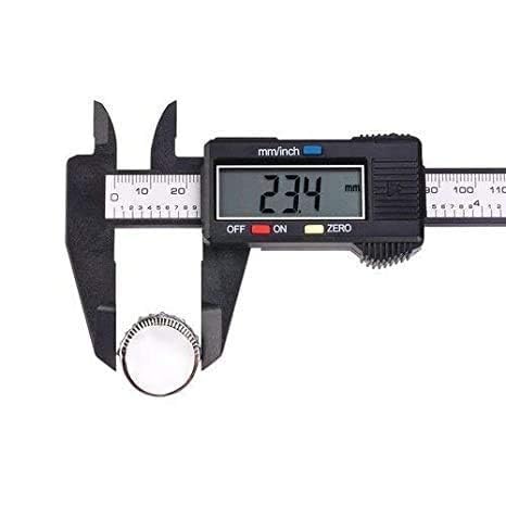 Bluedeal Digital Measuring Tool Electronic Micrometer Caliper | 0-6 Inch, Plastic Construction, Large LCD Screen, Auto-Off Feature, Inch and mm Conversion (Black)