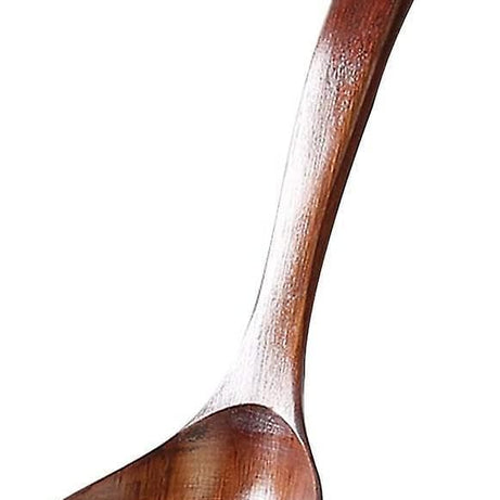 BISONBERG Handmade Wooden Non-Stick Serving Spoons for Cooking Dosa/Roti/Chapati Kitchen Tools Utensil, 1 piece