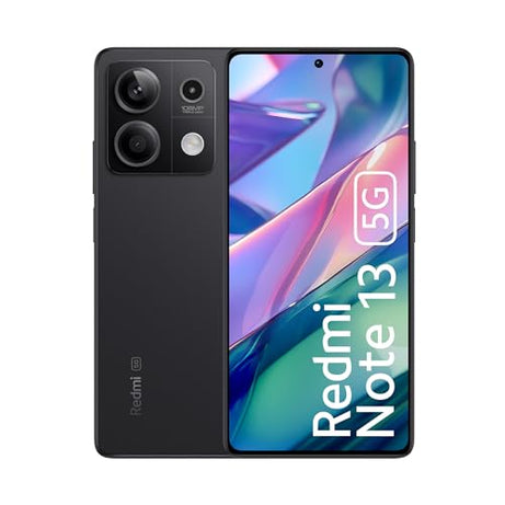 Redmi Note 13 5G (Stealth Black, 6GB RAM, 128GB Storage) | 5G Ready | 120Hz Bezel-Less AMOLED | 7.mm Slimmest Note Ever | 108MP Pro-Grade Camera